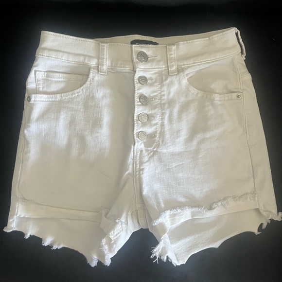 Express Pants - Express High Waisted Button Up Jean Shorts Size 00 Good Condition!!